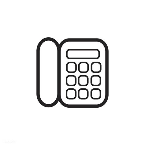 premium vector  landline phone icon vector  landline