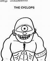 Cyclops Coloring Monster Pages Printable Getcolorings Color sketch template
