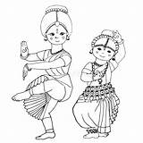 Dancing Dance Indian Girl Drawing Odissi Girls Illustration Vector Stock Little Classical Drawn Dreamstime Illustrations Hand Vectors Clipart Dancer Depositphotos sketch template