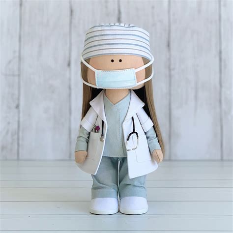 nurse doll medical worker doll doctor doll handmade doll cloth etsy