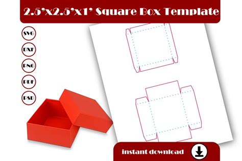 square box template   simple box template