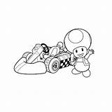 Mario Kart Colorier Toad Moto Fois Imprimé sketch template
