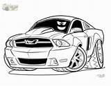 Coloring Mustang Car Pages 2004 Logo Ford Template Popular Coloringhome sketch template