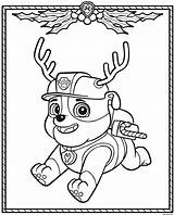 Patrouille Pat Paw Ruben Patrol Coloriages Rubble Gomme Kleurplaat Noël Renne Colorear Kleurplaten Kerstmis Patpatrouille Schutt Père Canina Patrulla Pere sketch template