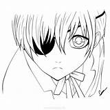 Butler Ciel Phantomhive Xcolorings Madam Michaelis sketch template