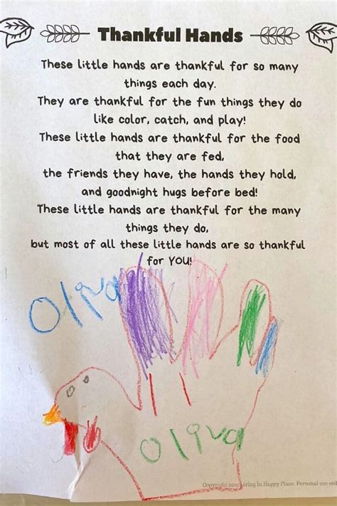 thanksgiving poem  kids thankful hands fingerprint poem