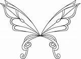 Wings Coloring Pages Fairy Wing Printable Colorear Outline Drawing Alas Angel Pattern Print Flora Musa Mariposa Para Patterns Dibujo Colour sketch template