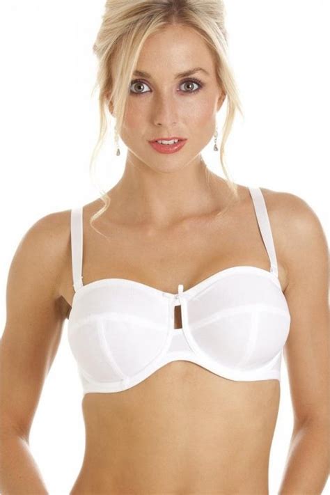 white strapless multiway non padded underwired bra