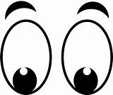 Eyes Clip Clipart Cartoon Looking Eye Down Library Cliparts sketch template