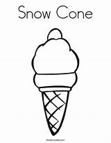 Ice Cream Coloring Cone Snow Pages Kids Clipart Drawing Print Cliparts Twistynoodle Drawings Getdrawings Draw Built California Usa Favorites Login sketch template