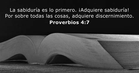 Proverbios 4 7 Versículo De La Biblia Del Día
