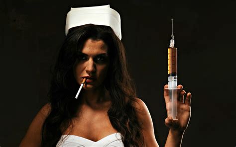 nurses cigarettes women model needles wallpapers hd desktop and mobile backgrounds