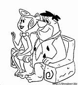 Flintstones Coloring Pages Cartoons Printable Drawing sketch template