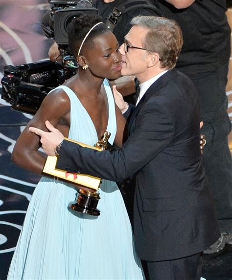 Christoph Waltz Embraced Lupita Nyong O After Presenting Her With The