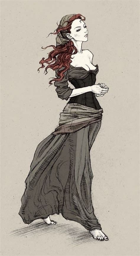 Gypsy Digital цыганка девушка рыжие волосы Girl
