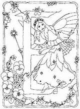 Coloring Pages Fairy Adult sketch template