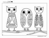 Coloring Sheet Owls Joel Made Print Owl Colouring Pages Sheets Printable Old Cute Printables Paper Color Fall Years Abstract Embroidery sketch template