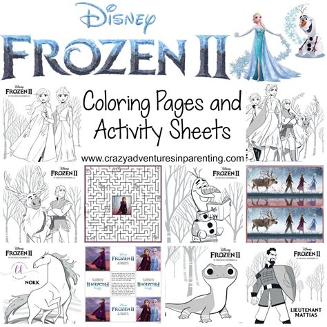 printable frozen  coloring pages  activity sheets frozen