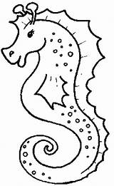 Coloring Seahorse Pages Sea Horse Drawing Printable Color Worksheet Outline Artistic Version Kids Patterns Print Templates Animals Seahorses Applique Sheet sketch template
