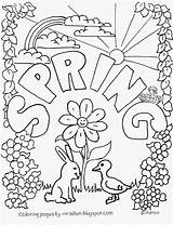 Coloring Spring Kids Printable Springtime Print Pages Color Fun sketch template