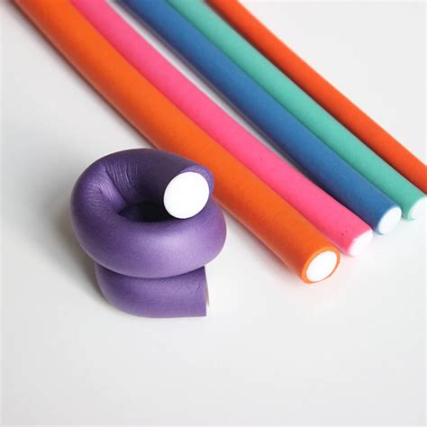 pcslot bendy rollers colorful sponge flexi rods foam magic air hair