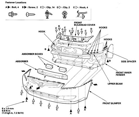 honda accord body parts diagrams
