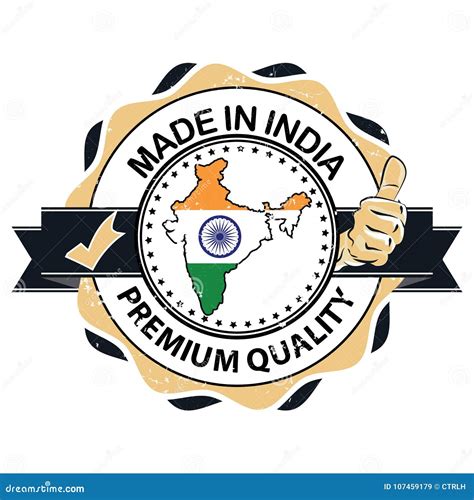 india premium quality printable stamp   indian map included stock vector