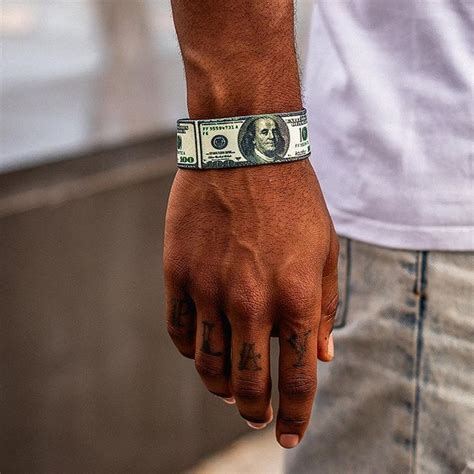 dollar bills bracelet