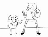 Finn Pages Coloring Getcolorings Jake sketch template