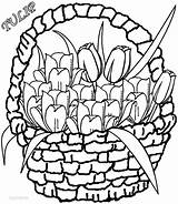 Colorear Tulpe Cool2bkids Tulips Vase Tulipanes Druckbare sketch template