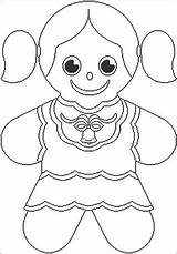 Gingerbread Coloring Girl Man Pages Woman Christmas Colouring Printable Printables Getcolorings Getdrawings Color sketch template