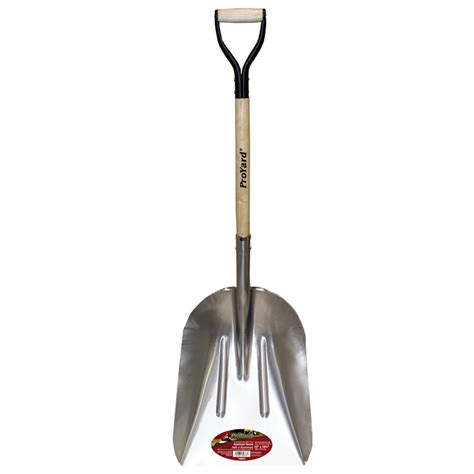 scoop shovel aluminum  hardwood  handle