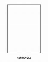 Rectangle Coloring Pages Template Kids Printable Shapes Shape Colouring Templates Preschool Choose Board Sketch sketch template