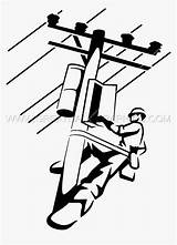 Lineman Electricity Electrician Silhouette Lineworker Pinclipart Greatdanegraphics Kindpng Pngwing Pngs Clipground sketch template