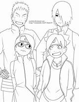 Sarada Sasuke Naruto Boruto Uchiha Lineart Line Save sketch template