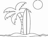 Palmeras Islas Palm Surfboard Wikiclipart Hawaiian Pamela Hdclipartall 1011 sketch template