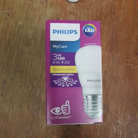 Jual Lampu Bohlam Led Philips 3watt 3w 3 Watt W Kuning Warm White
