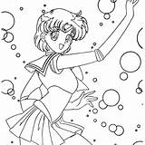Sailor Mercury Coloring Pages Getcolorings Getdrawings sketch template