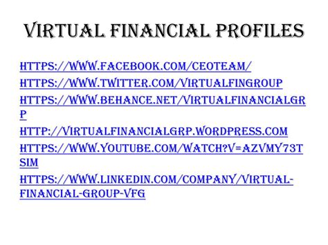 ppt virtual financial group overview powerpoint