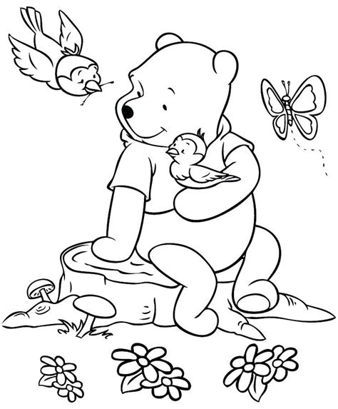 winnie  pooh christmas coloring pages printable  cute coloring