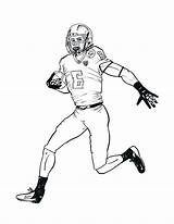 Coloring Football Nfl Pages Player Printable Players Drawing Print Color Kids Coloring4free Helmet Wilson Russell Stadium Drawings Book Getcolorings Getdrawings sketch template