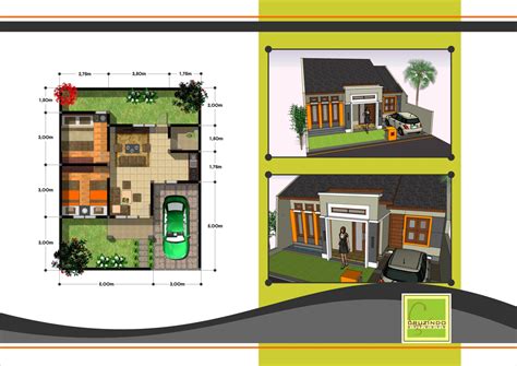 gambar denah rumah minimalis type  terbaru