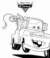 Mcqueen Lightning Coloring Pages Mater Tow Getcolorings Color Getdrawings sketch template