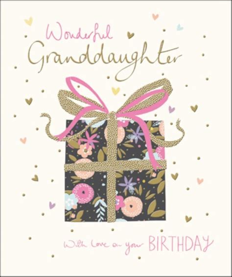 Granddaughter Happy Birthday Greeting Card Cards