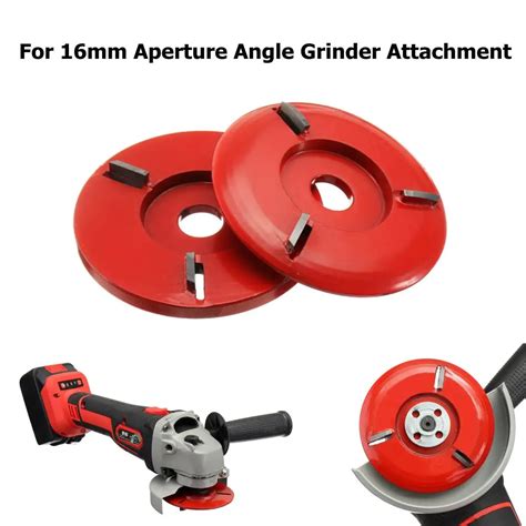 mm diameter mm bore red power wood carving disc angle grinder attachment  grinders