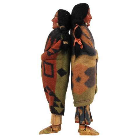 pair of large skookum dolls circa 1940 1950 native american on antique row west palm beach