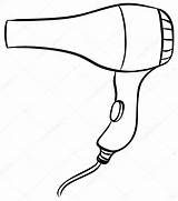 Dryer Hairdryer Secador Cabelo Secadora Vetor Blower Curly Clipper Clipartmag Vectorified sketch template