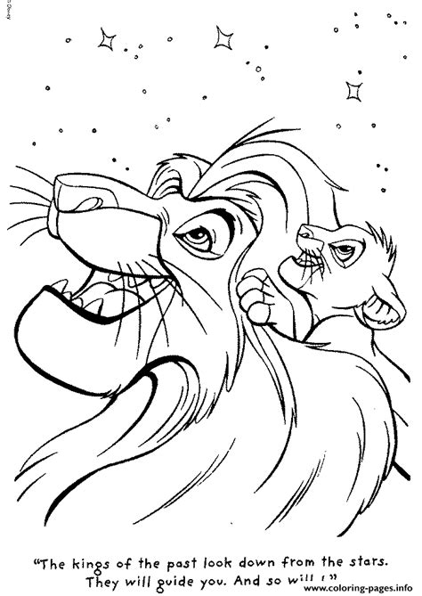 king mufasa  simba aab coloring page printable