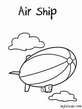 Air Coloring Pages Transportation Colouring Ship Color Ambulance Getcolorings Popular Print sketch template