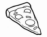 Slice Fetta Servire Junk Pizzas Pngegg Colorir Dibuixos Ración Acolore Peperoni Pizzes Ração Ration Coloritou sketch template